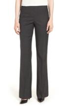 Women's Boss Tulea Side Zip Wool Blend Suit Trousers - Black