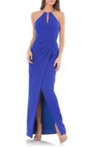 Women's Js Collections Surplice Gown - Blue