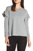 Women's Ugg Amara Ruffle Sleeve Sweatshirt - Grey
