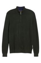 Men's Ted Baker London Stach Quarter Zip Sweater (s) - Green