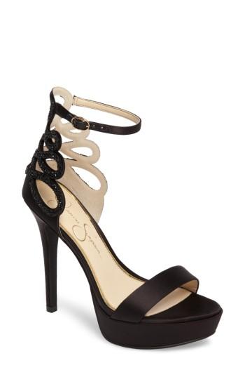 Women's Jessica Simpson Bayvinn Platform Sandal .5 M - Black