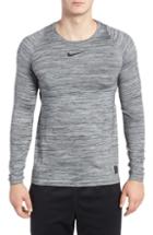 Men's Nike Pro Long Sleeve T-shirt, Size - Black