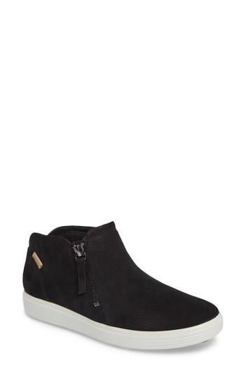 Women's Ecco Soft 7 Mid Top Sneaker -5.5us / 36eu - Black