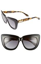 Women's Sonix Coco 55mm Gradient Cat Eye Sunglasses - Black Fade/ Black