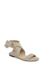 Women's Sole Society Calynda Bow Ankle Wrap Sandal M - Grey