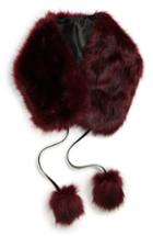 Women's Leith Tassel Faux Fur Stole, Size - Burgundy