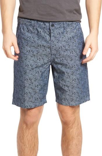 Men's John Varvatos Star Usa Floral Print Shorts - Blue