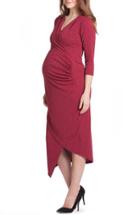 Women's Lilac Clothing Carly Maternity Midi Dress - Red
