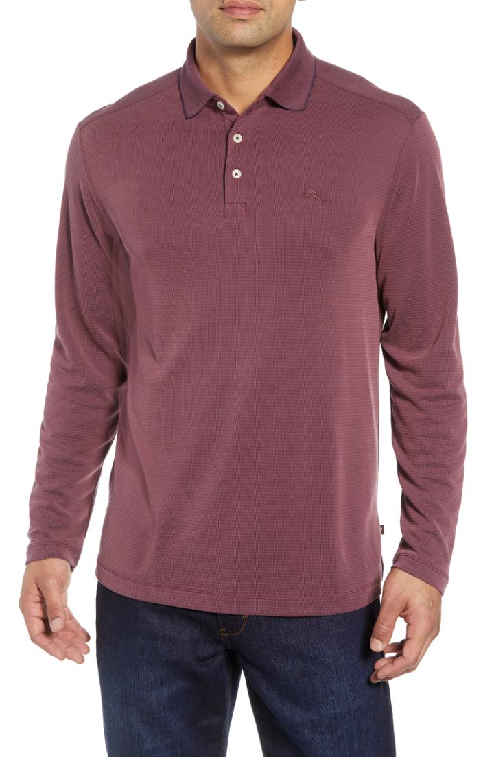 Men's Tommy Bahama Coastal Crest Fit Polo, Size X-large - Purple