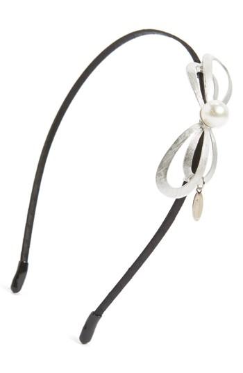 Tasha Sweet Bow Headband, Size - Metallic