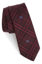 Men's Burberry Stanfield Silk Tie, Size - Burgundy