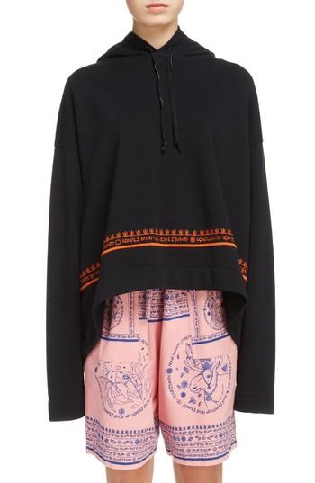 Women's Acne Studios Orinak Crayfish Hoodie - Black