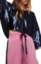 Women's Free People Champagne Dreams Top - Blue