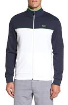 Men's Boss Green Skaz Full Zip Fleece Jacket - White