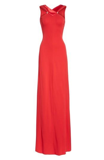 Women's Emporio Armani Satin Neck Gown Us / 46 It - Red