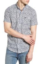 Men's Rvca Dresden Woven Shirt - Ivory