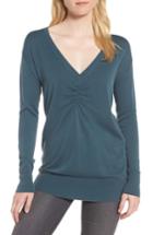 Women's Trouve Ruched Sweater - Blue/green
