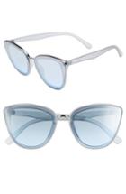 Women's Bp. 59mm Perfect Cat Eye Sunglasses - Blue/ Blue