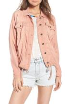Women's Splendid Linen Blend Drape Jacket - Coral