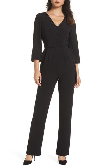 Women's Charles Henry Faux Wrap Jumpsuit