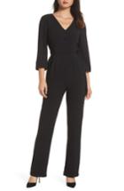 Women's Charles Henry Faux Wrap Jumpsuit