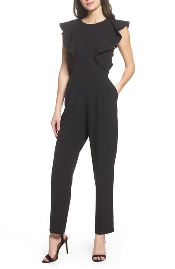Women's Chelsea28 Ruffle Jumpsuit - Black