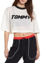Women's Tommy Jeans X Gigi Hadid Racing Mesh Crop Top - White