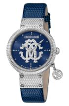 Women's Roberto Cavalli By Franck Muller Dotted Leather Strap Watch, 34mm