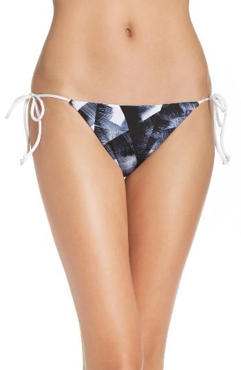 Women's Dolce Vita Reversible Side Tie Bikini Bottoms - Black