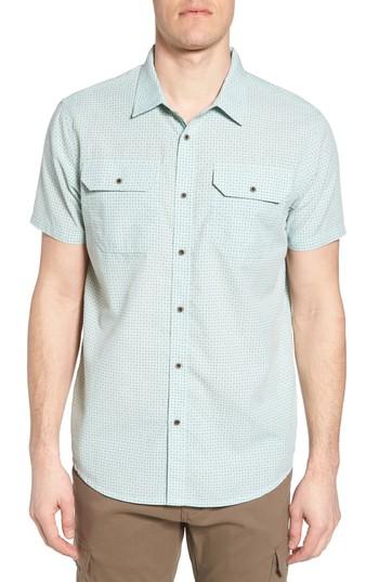 Men's Prana Blakely Slim Fit Short Sleeve Sport Shirt - Green