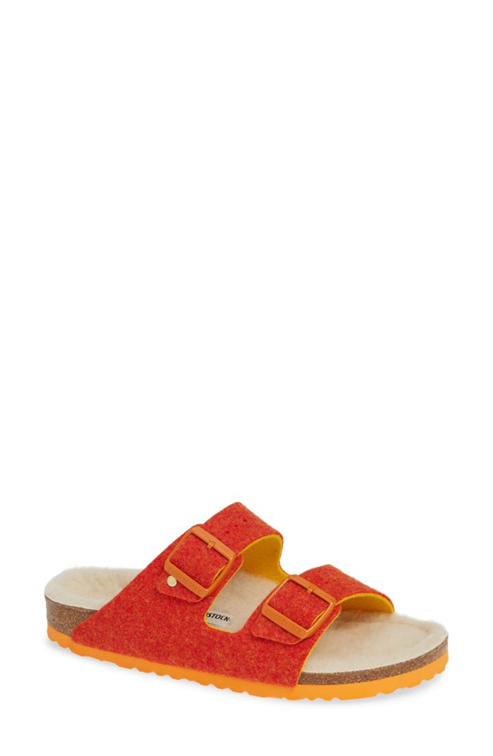 Women's Birkenstock Arizona Happy Slide Sandal -6.5us / 37eu D - Orange