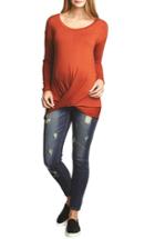 Women's The Urban Ma Draped Maternity Tunic - Orange