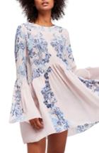 Women's Free People Bell Sleeve Swing Dress - Ivory