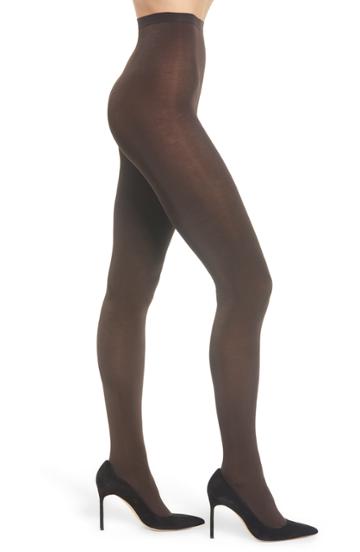 Women's Zeza B By Hue Satin 2-pack Tights - Brown