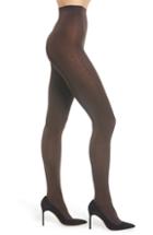 Women's Zeza B By Hue Satin 2-pack Tights - Brown