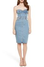 Women's Bardot Mia Denim Body-con Dress - Blue