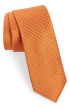 Men's 1901 Newport Dot Silk Tie, Size - Orange