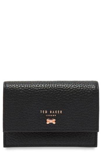 Women's Ted Baker London Eves Accordion Leather Card Case - Black