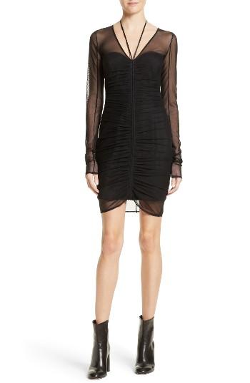 Women's Cinq A Sept Grant Mesh Dress - Black