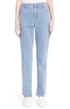 Women's Toga Stripe Straight Leg Jeans Us / 34 Fr - Blue