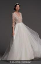 Women's Watters Lucretia Beaded Tulle & Organza Ballgown, Size In Store Only - Ivory