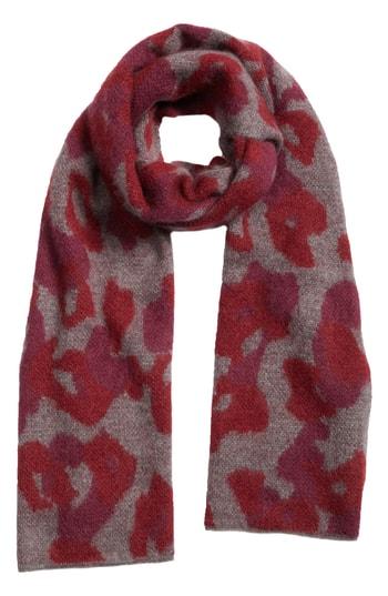 Women's Rag & Bone Leopard Scarf, Size - Red