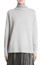 Women's Lafayette 148 New York Cashmere Oversize Turtleneck Sweater - Grey