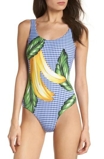 Women's Onia Kelly One-piece Swimsuit - Blue