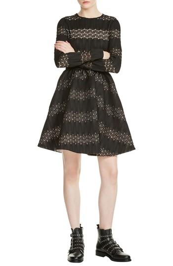 Women's Maje Relane Fit & Flare Dress - Black