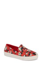 Women's Melissa Ground Mickey Mouse Slip-on Sneaker M - Red