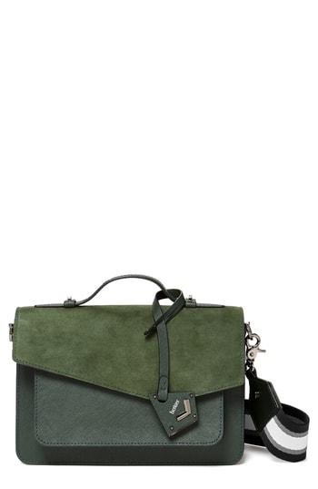 Botkier Cobble Hill Calfskin Leather Crossbody Bag - Green