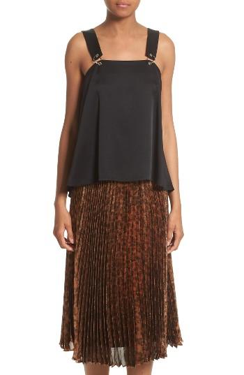 Women's Christopher Kane Ring Pierced Cady Top