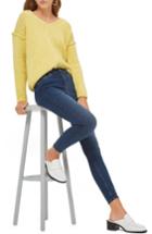 Women's Topshop Jamie High Rise Ankle Skinny Jeans X 34 - Blue