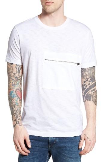 Men's Diesel T-det Zip Pocket T-shirt - White